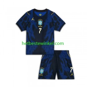 Brazilië Vinicius Junior 7 World Cup Voetbalshirts Kind Uit 2026